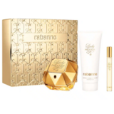 Σετ δώρου Paco Rabanne Lady Million, αρωματικό νερό 80ml + λοσιόν σώματος 100ml + αρωματικό νερό 10ml - φθαρμένη συσκευασία
