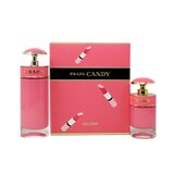 Σετ δώρου Prada Candy Gloss, eau de toilette 80ml + eau de toilette 30ml - μόνο φθαρμένη συσκευασία