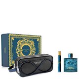 Σετ δώρου Versace Eros, Eau de Parfum 100ml + Eau de Parfum 10ml + σακούλα καλλυντικών
