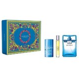 Versace Man Eau Fraiche Σετ δώρου Eau de Toilette 100ml + Eau de Toilette 10ml + Deostick 75ml