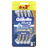 Ξυραφάκι μιας χρήσης Blue 3 Comfort 6 + 2 τεμ