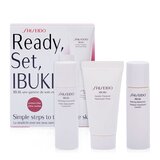 Shiseido Ibuki starter kit Σετ δώρου, Gentle Cleanser 30ml + Softening Concentrate 30ml + Refining Moisturizer 30ml