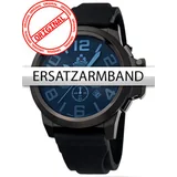 Rothenschild Replacement Strap silicon RS-1108-IB Black Black Clasp