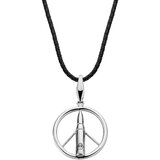 Rebel & Rose RR-NL017-S-L Make Love Not War Unisex Necklace 70cm