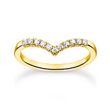 Thomas Sabo Ladies Ring TR2394-414-14-52 V-shape size 52