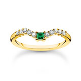 Thomas Sabo Ladies Ring TR2398-971-7-56 V-shape size 56