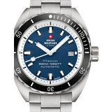 Swiss Military SMA34100.03 Diver Titanium Automatic Mens Watch 42mm 30ATM