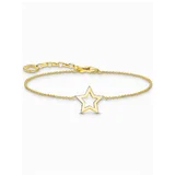 Thomas Sabo A2162-413-39-L19V Gold-plated bracelet w. star pendant