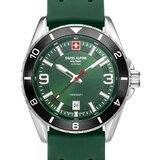 Swiss Alpine Military 7034.1838 Mens Watch Sierra silver green 42mm 10ATM