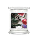 Kringle Candle Αρωματικό κερί από σύκο και έλατο μεσαίο 2-φιτίλι (411 g)