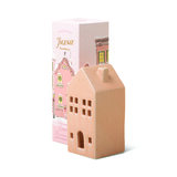 Paddywax Incense Holiday Village Ceramic Pink Townhouse - σπίτι για 20 χωνάκια θυμιάματος - Persimmon Chestnut
