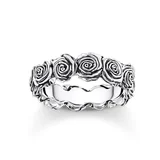 Thomas Sabo TR2488-637-21-58 Silberner Ring mit Rosen Damen