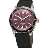 Edox 80131-357RNRC-VIO Skydiver Automatic + 2nd strap Ladies Watch 38mm 30ATM