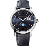 Frederique Constant FC-735S3H6 Mens Watch Classic Power Reserve Big Date Auto Moon Phase 40mm 5ATM 