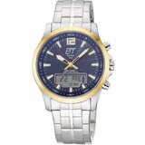 ETT Eco Tech Time EGA-11717-31M Mens Watch Radio-controlled Solar Drive Professional Chronograph 45mm 5ATM 