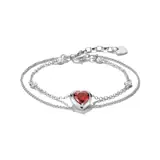 Thomas Sabo A2222-051-10-L19V Bracelet Double row with heart Elyndra Silver