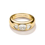 Thomas Sabo TR2525-414-14-56 Ring with faceted white zirconia stones Gold-plated Ladies