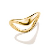Thomas Sabo TR2544-M01-39-56 Wave-Shaped Ring for Women, Gold-Plated