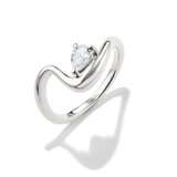 Thomas Sabo TR2543-051-14-54 Ring with White Teardrop-Shaped Cubic Zirconia for Women