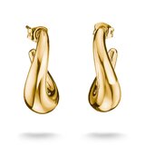 Thomas Sabo CR768-M01-39 Asymmetric Hoop Earrings Gold-Plated Women