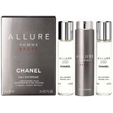 Chanel Allure Homme Sport Eau Extreme Eau de Parfum, 3 x 20ml (1x ξαναγεμίζει + 2x ξαναγεμίζει)