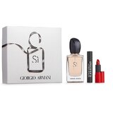 Giorgio Armani Si Gift set, αρωματικό νερό 50ml + μάσκαρα Eyes To Kill Classico Black 2ml + κραγιόν Lip Maestro 400 1,5ml