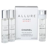 Chanel Allure Homme Sport Eau de Toilette, 3 x 20 ml (3 x ξαναγέμισμα)