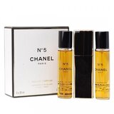 Chanel No.5 Eau de Parfum, 3x20ml (1x ξαναγεμίζει + 2x ξαναγεμίζει)