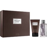 Σετ δώρου Abercrombie & Fitch First Instinct, eau de toilette 100ml + αφρόλουτρο 200ml