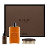 Σετ δώρου Gucci Guilty Absolute, αρωματικό νερό 150ml + λάδι γενειάδας 30ml + πινέλο