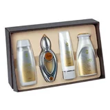 Ajmal Wisal Σετ δώρου, eau de parfum 50ml + λοσιόν σώματος 100ml + αφρόλουτρο 200ml + πούδρα σώματος 80 γρ.