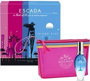 Σετ δώρου Escada Island Kiss, eau de toilette 30ml + τσάντα καλλυντικών