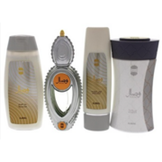 Ajmal Wisal Σετ δώρου, eau de parfum 50ml + λοσιόν σώματος 100ml + αφρόλουτρο 200ml + πούδρα σώματος 80 γρ. - μόνο φθαρμένη συσκευασία Ajmal Wisal Σετ δώρου, eau de parfum 50ml + λοσιόν σώματος 100ml + αφρόλουτρο 200ml + πούδρα σώματος 80 γρ. - μόνο φθαρμένη συσκευασία