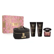 Σετ δώρου Versace Crystal Noir, αρωματικό νερό 90ml + λοσιόν σώματος 100ml + shower gel 100 ml + bag