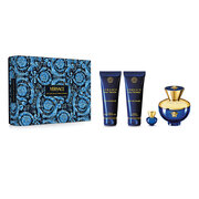 Σετ δώρου Versace Dylan Blue pour Femme, Eau de Parfum 100ml + Αφροντούς 100ml + γαλάκτωμα σώματος 100ml + Eau de Parfum 5ml