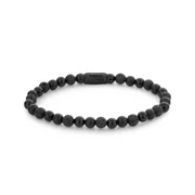 Rebel & Rose Bracelet Black Rocks RR-60088-B-L mens