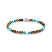 Rebel & Rose Bracelet Mix Tiger Turquoise RR-40109-S-S ladies