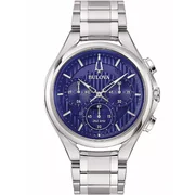 Bulova 96A302 Curv Mens Watch Chronograph 45mm 3ATM