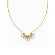 Thomas Sabo KE2203-488-7-L45V Gold plated chain w. sunbeams and coloured stones 