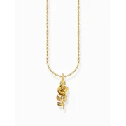 Thomas Sabo KE2269-413-39-L45V Gold-plated chain w. rose pendant 