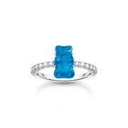 Thomas Sabo TR2459-052-1-54 Silver ring w. blue Goldbears 