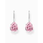 Thomas Sabo H2290-051-9 Silver dangle earring w. pink zirconia drop 