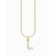 Thomas Sabo KE2251-414-14-L45V Gold-plated necklace letter L 