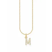Thomas Sabo KE2252-414-14-L45V Gold-plated Necklace Letter M Ladies
