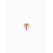 Thomas Sabo H2285-488-7 Gold-plated single stud earrings palm w. coloured stones 