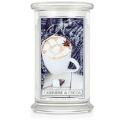 Μεγάλο αρωματικό κερί Kringle Candle Cashmere & Cocoa (624 g)