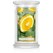 Kringle Candle CITRUS & SAGE μεγάλο αρωματικό κερί 2 φυτιλιών (624 g)