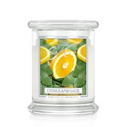 Kringle Candle Αρωματικό κερί CITRUS & SAGE μεσαίο 2-φιτίλι (411 g)