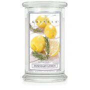 Kringle Candle Rosemary Lemon μεγάλο αρωματικό κερί με 2 φυτίλια (624 g)