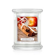 Kringle Candle Spiced Αρωματικό κερί μήλου μεσαίου μεγέθους 2-φιτίλι (411 g)